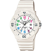 CASIO 卡西欧 女土白色树脂表带手表34毫米