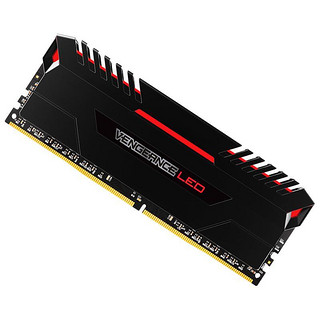 USCORSAIR 美商海盗船 复仇者LPX系列 DDR4 3000MHZ 台式机内存 黑色 64GB 16GB*4 红光