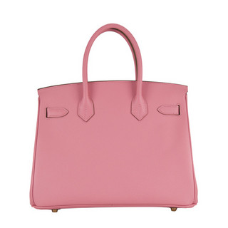 HERMÈS 爱马仕 BIRKIN系列 30 女士牛皮手提包 ROSE CONFETTI