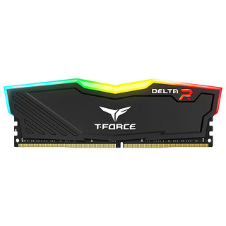 Team 十铨 DELTA系列 DDR4 3600MHZ RGB 灯条 台式机内存 黑色 16GB 8GB*2