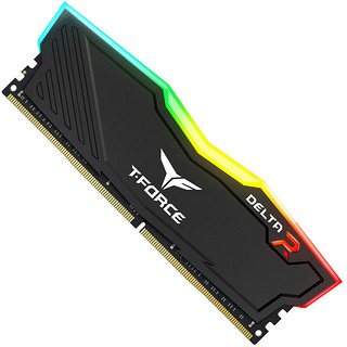 Team 十铨 DELTA系列 DDR4 3600MHZ RGB 灯条 台式机内存 黑色 16GB 8GB*2