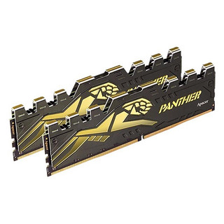 Apacer 宇瞻 黑豹系列 DDR4 3200MHz 台式机内存 马甲条 黑黄色 8GB