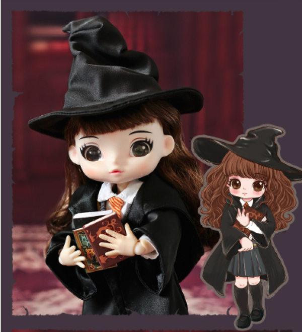 popmart泡泡玛特哈利波特赫敏viyadoll可动人偶