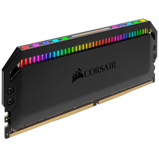 USCORSAIR 美商海盗船 统治者系列 DDR4 3200MHz RGB 台式机内存 灯条 黑色 32GB 16GB*2 CMT16GX4M2C3200C16