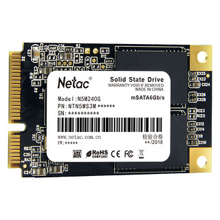 Netac 朗科 迅猛 N5M mSATA 固态硬盘 240GB (SATA3.0)