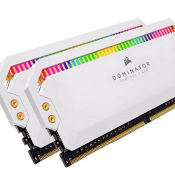 USCORSAIR 美商海盗船 统治者系列 DDR4 3200MHz RGB 灯条 白色 32GB  8GBx2 CMT16GX4M2C3200C16W