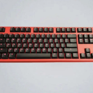 noppoo CHOC 87键 有线机械键盘 红色 Cherry红轴 单光