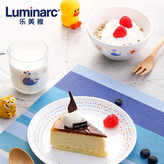 Luminarc 乐美雅 儿童餐具三件套 水杯碗碟餐盘套装 温度变色感温杯子 小鲸鱼