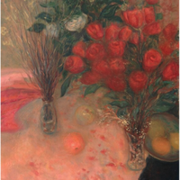 ARTMORN 墨斗鱼艺术 王月《花卉NO.6》100×80cm 油画原作 新中式轻奢挂画艺术品