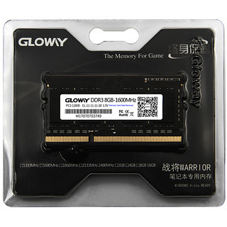 GLOWAY 光威 战将系列 DDR3L 1600MHz 笔记本内存 普条 黑色 8GB