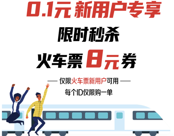 京东火车票 200-8元优惠券