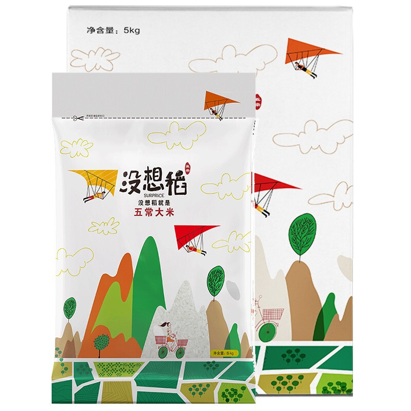 没想稻 五常大米 5kg 礼盒装