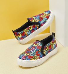 SKECHERS 斯凯奇 女童一脚蹬帆布鞋