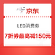 优惠券码、限北京：京东 LED消费劵