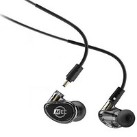 MEE audio MX2 入耳式挂耳式圈铁降噪有线耳机 透黑 L型