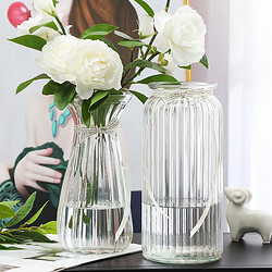 玻璃花瓶大号特大摆件客厅插花透明水养北欧创意简约富贵竹花瓶