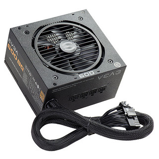 EVGA 600 BQ 铜牌（85%）半模组ATX电源 600W