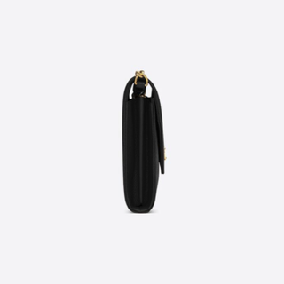 SAINT LAURENT 圣罗兰 MONOGRAM 女士粒面压印皮革链条钱包 377828BOW011000 黑色