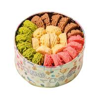 JennyBakery 珍妮曲奇 小熊彩虹曲奇饼干礼盒装 4口味 640g (咖啡味+草莓味+黄油味+抹茶味)