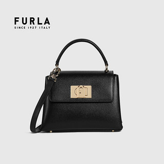 FURLA 芙拉 21SS春夏 奢侈品 1927系列迷你号女士黑色手提斜挎包 送女友