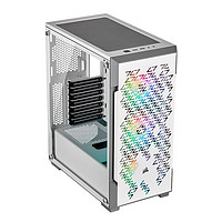 USCORSAIR 美商海盗船 iCUE 220T ARGB Airflow ATX机箱 半侧透 白色+H150i PRO 冷排