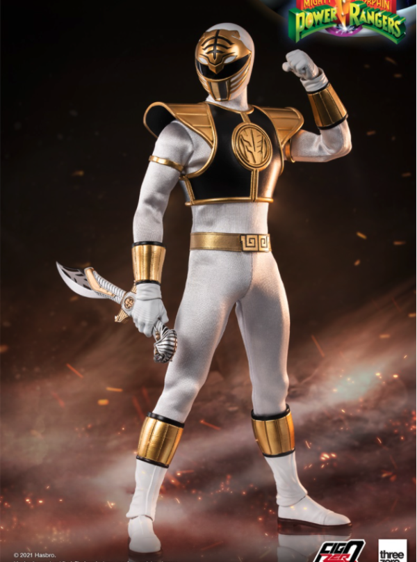 经典超级英雄电视影集新《恐龙战队》1/6比例收藏级可动人偶白战士