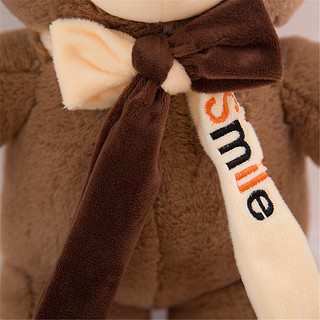 大号泰迪熊毛绒玩具公仔送女生生日礼物可爱领结熊 90cm 棕色