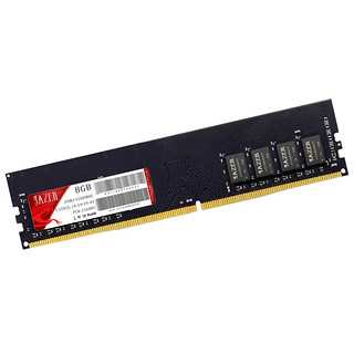 JAZER 棘蛇 DDR4 3200MHz 台式机内存 普条 黑色 8GB