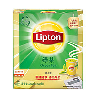 88VIP：Lipton 立顿 绿茶袋泡茶叶茶包  100g