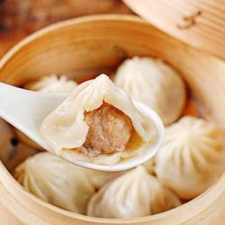 狗不理鲜肉灌汤包泡菜五花肉包600g24只早餐方便菜灌汤包子