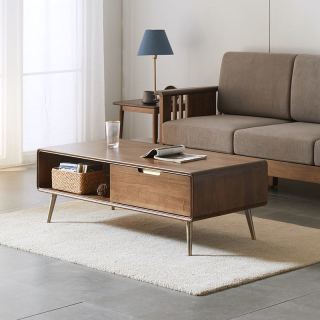 治木工坊 莫凡系列 实木茶几 0.