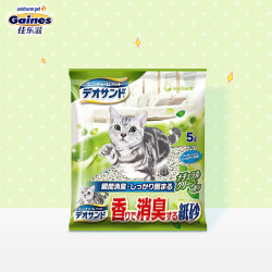 Gaines 佳乐滋 凝团纸猫砂庭园香型 5L(通用型） 日本进口