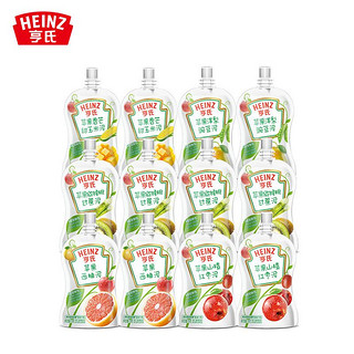 Heinz 亨氏 超金小白包果泥 蔬菜混合果泥12袋 口味随机发货