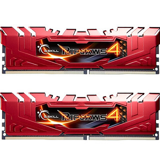 G.SKILL 芝奇 Ripjaws 4系列 DDR4 3000MHz 台式机内存 法拉利红 16GB 8GBx2 F4-3000C16D-16GRRB