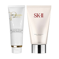 cle de peau BEAUTE 肌肤之钥 【日本直购】洁面套装 SK-II 经典洁面霜120g+CPB肌肤之钥保湿洗面奶125g 舒缓清洁滋润