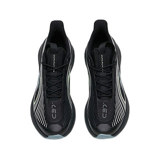 ANTA 安踏 跑步系列 C37 2.0 男子跑鞋 112135537R-4 黑/萌芽绿/薄蓝色 43