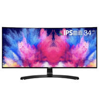 LG 乐金 34UC88 34英寸 IPS 曲面 FreeSync 显示器 (3440×1440、60Hz、99%sRGB）