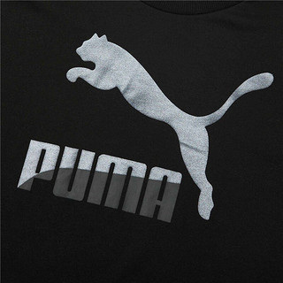 PUMA 彪马 CLASSICS 女子运动卫衣 531382-56 黑色/哑光 XXL