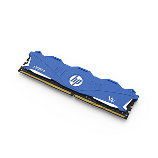 HP 惠普 V6系列 DDR4 3000MHz 台式机内存 马甲条 蓝色 8GB