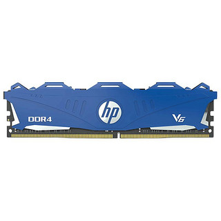 HP 惠普 V6系列 DDR4 3000MHz 台式机内存 马甲条 蓝色 8GB