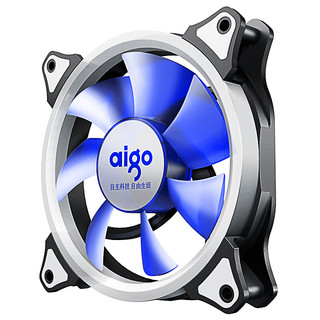 aigo 爱国者 极光 单色光 120mm 机箱散热风扇 单个装 蓝色