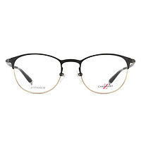 CHARMANT 夏蒙 眼镜框 男款Z钛合金系全框商务 近视眼镜架 ZT19874 BK/黑色（镜片升级请联系客服）