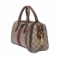 GUCCI古驰女包 单肩手提波士顿旅行包524532 K05NB 8745 524532 K05NB 8745 棕色
