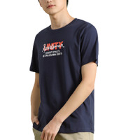 JEANSWEST 真维斯 男士圆领短袖T恤 JE-99-173TB020 E印花款 宝蓝色 L
