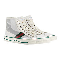 GUCCI古驰男鞋Gucci Tennis 1977系列男士网面高帮运动鞋帆布鞋663258 2WB10 9070白色预售 8