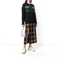 GUCCI古驰女装卫衣  女款圆领长袖卫衣女士Gucci logo卫衣 黑色469250 M