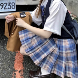 坂桥JK製服部 JK制服 井泉高 蓝色百褶裙