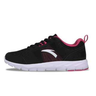 ANTA 安踏 跑步系列 女子跑鞋 92625512-5 黑/洋红 36