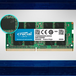 Crucial 英睿达 DDR4 3200MHz 笔记本内存 普条 绿色 4GB CT4G4SFS632A