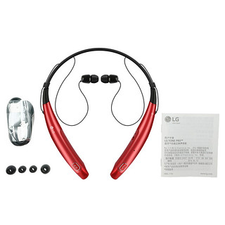 LG 乐金 HBS-770 入耳式颈挂式蓝牙耳机 红色